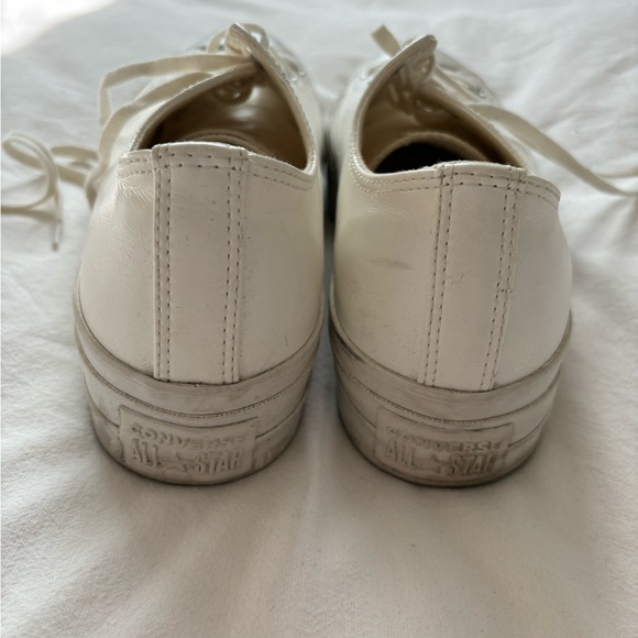 WHITE LEATHER PLATFORM CONVERSE - Picture 5 of 6